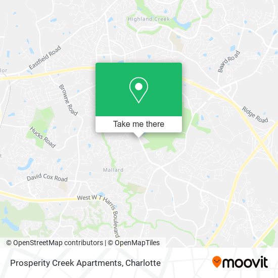 Mapa de Prosperity Creek Apartments