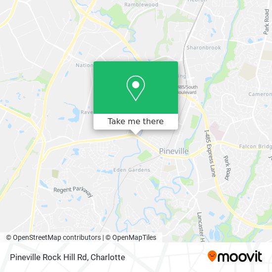 Mapa de Pineville Rock Hill Rd