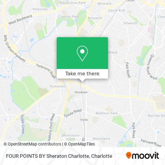 FOUR POINTS BY Sheraton Charlotte map