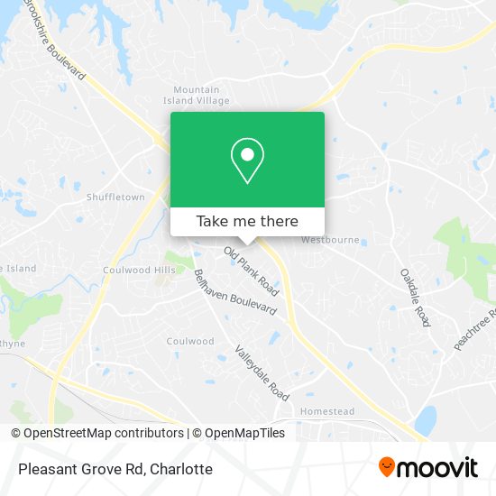 Pleasant Grove Rd map