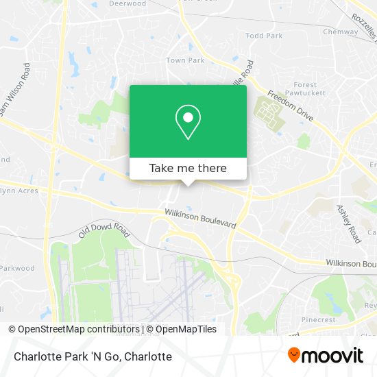Mapa de Charlotte Park 'N Go