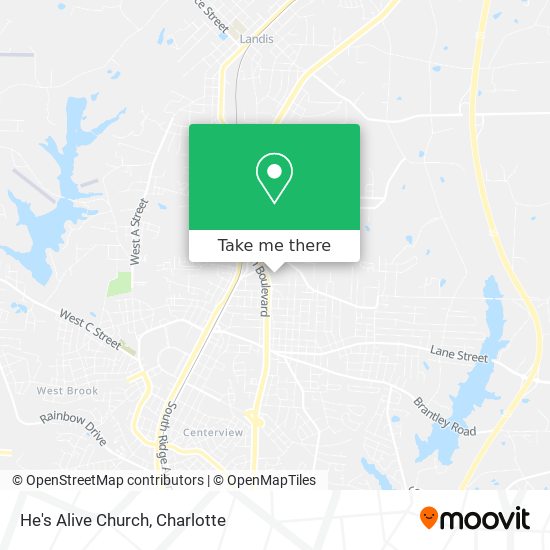 Mapa de He's Alive Church
