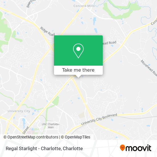 Regal Starlight - Charlotte map