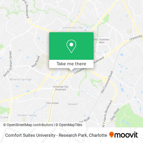 Comfort Suites University - Research Park map