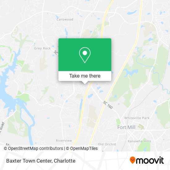 Baxter Town Center map