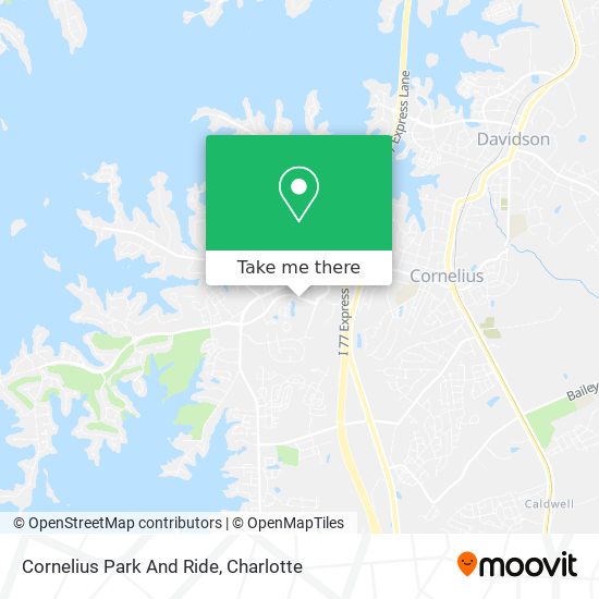 Cornelius Park And Ride map