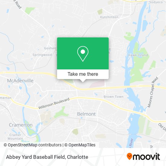 Mapa de Abbey Yard Baseball Field