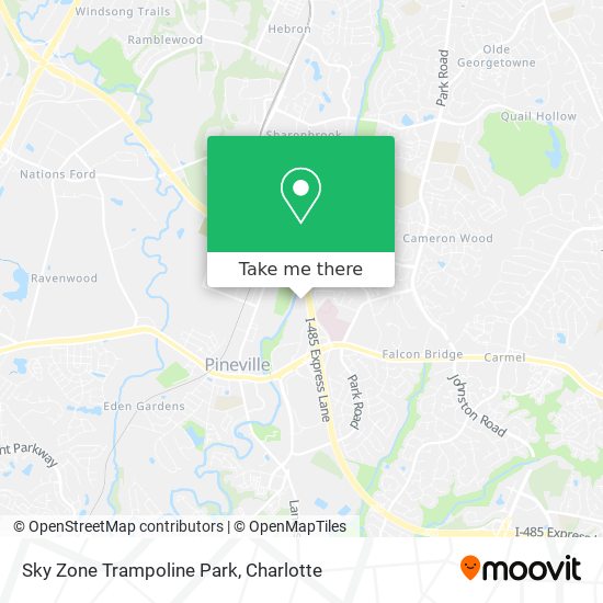 Sky Zone Trampoline Park map