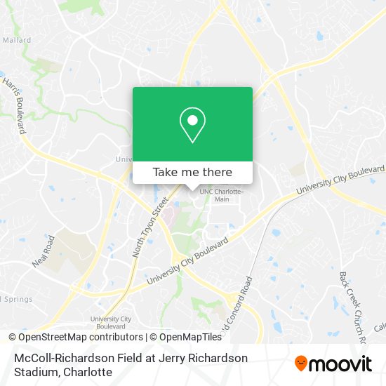 McColl-Richardson Field at Jerry Richardson Stadium map