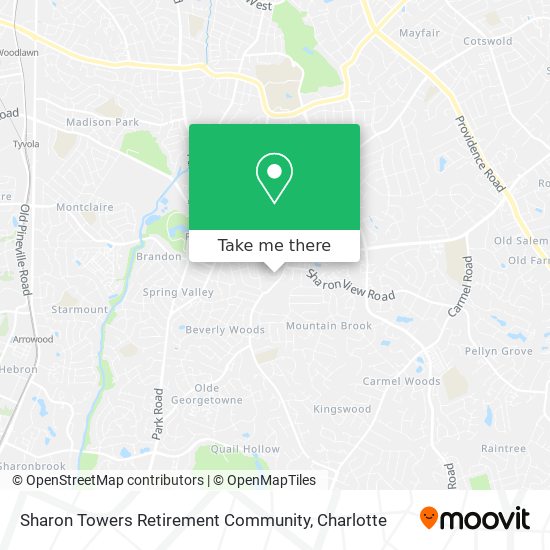 Sharon Towers Retirement Community map