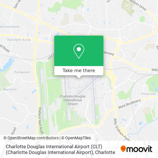 Charlotte Douglas International Airport (CLT) (Charlotte Douglas International Airport) map