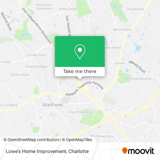 Mapa de Lowe's Home Improvement