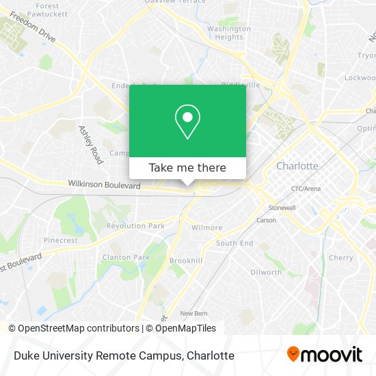 Duke University Remote Campus map