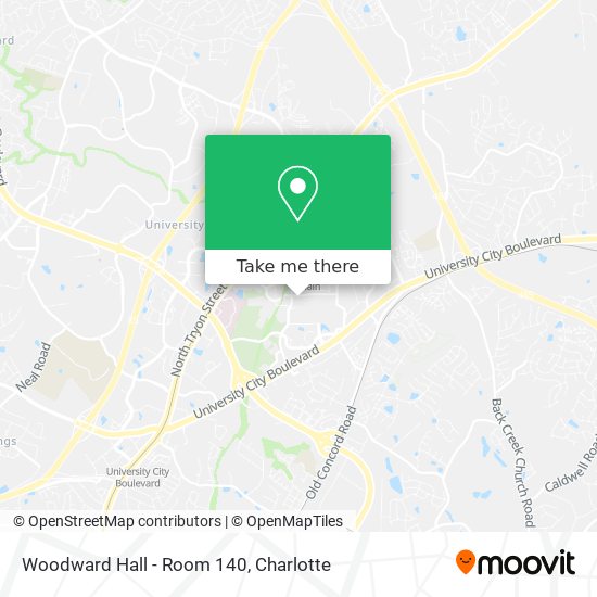 Woodward Hall - Room 140 map