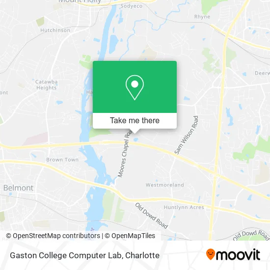 Gaston College Computer Lab map
