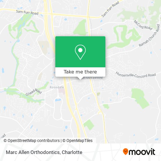 Marc Allen Orthodontics map