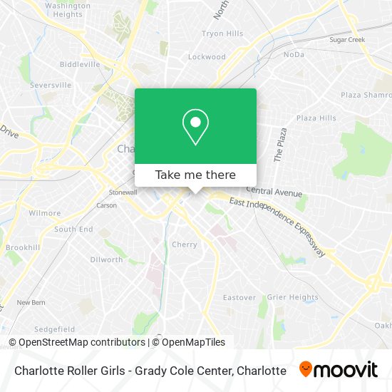 Charlotte Roller Girls - Grady Cole Center map