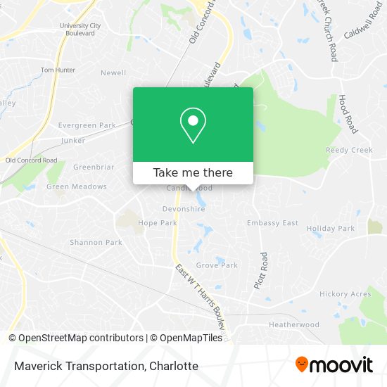 Maverick Transportation map