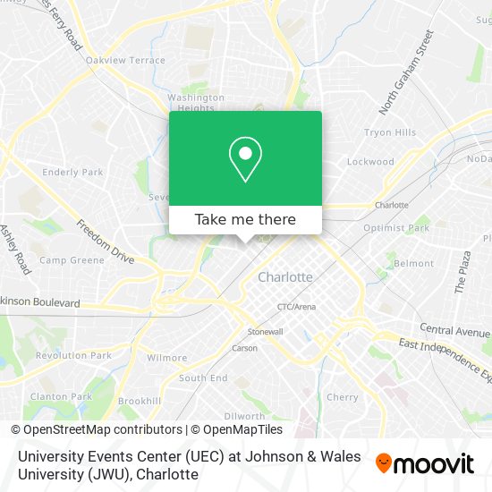 University Events Center (UEC) at Johnson & Wales University (JWU) map