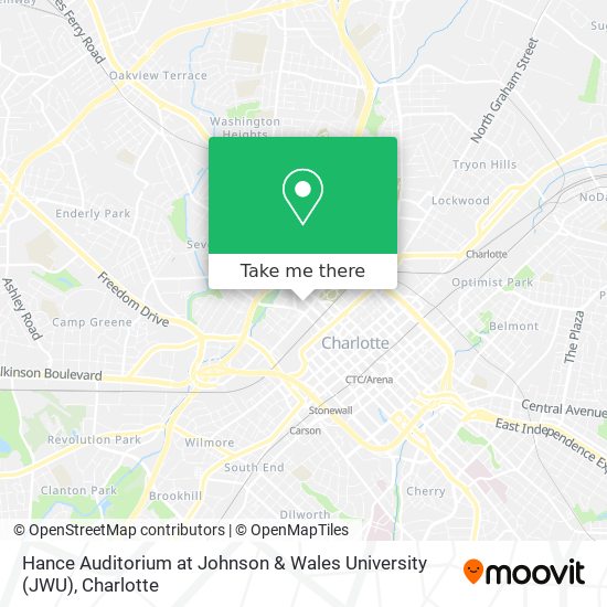 Hance Auditorium at Johnson & Wales University (JWU) map