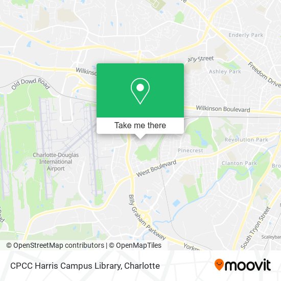 CPCC Harris Campus Library map