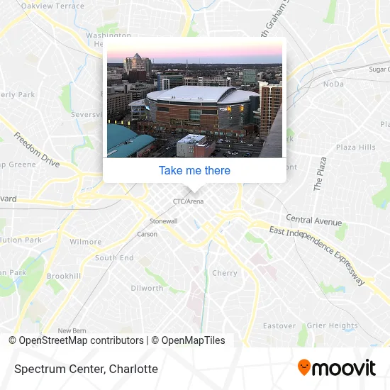 Spectrum Center map