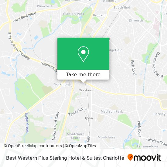 Best Western Plus Sterling Hotel & Suites map