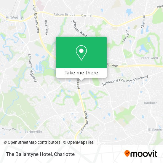 Mapa de The Ballantyne Hotel