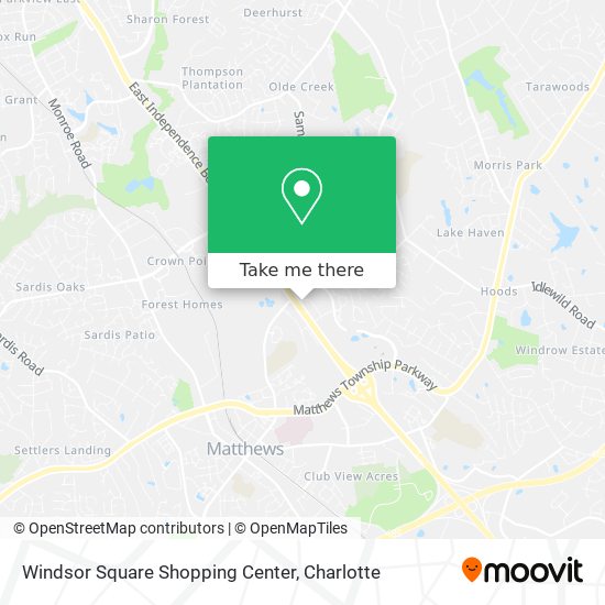 Windsor Square Shopping Center map