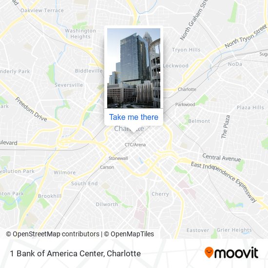 1 Bank of America Center map