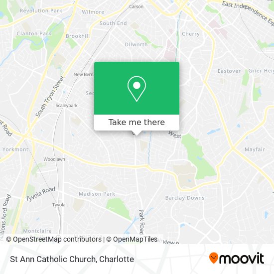 St Ann Catholic Church map