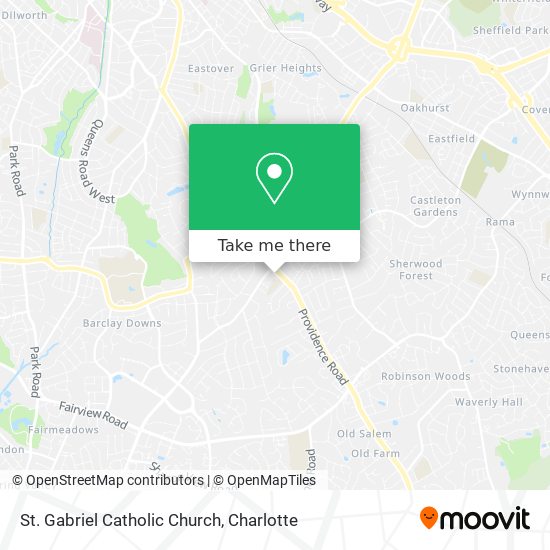 St. Gabriel Catholic Church map