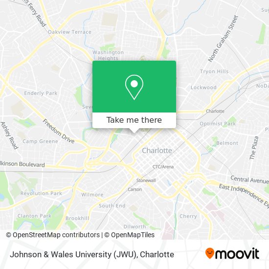 Johnson & Wales University (JWU) map