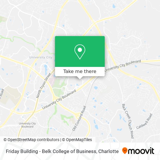 Friday Building - Belk College of Business map
