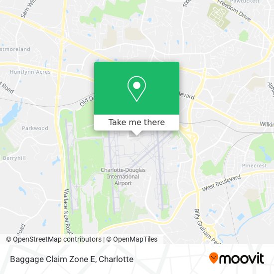 Baggage Claim Zone E map
