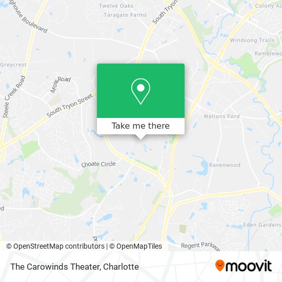 The Carowinds Theater map