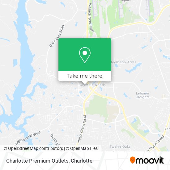 How to get to Charlotte Premium Outlets by Bus or Light Rail?