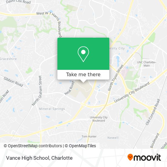 Vance High School map