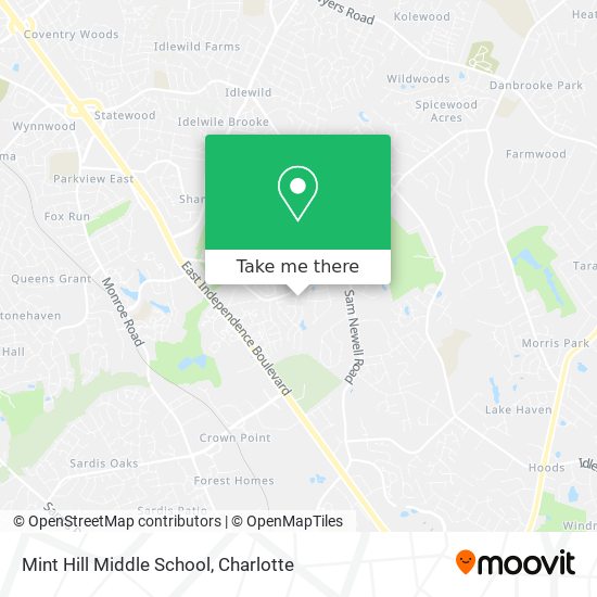 Mapa de Mint Hill Middle School