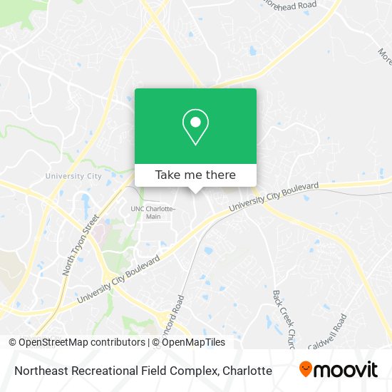 Northeast Recreational Field Complex map