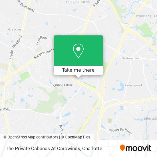 The Private Cabanas At Carowinds map