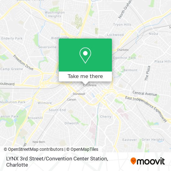 Mapa de LYNX 3rd Street / Convention Center Station