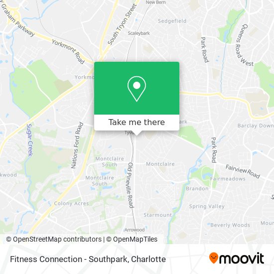 Mapa de Fitness Connection - Southpark