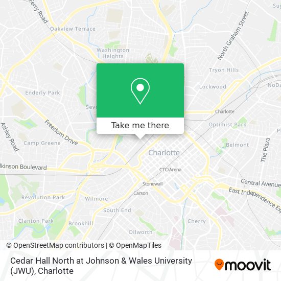 Cedar Hall North at Johnson & Wales University (JWU) map