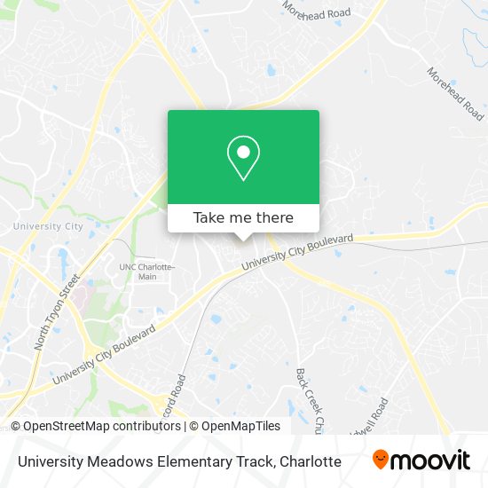Mapa de University Meadows Elementary Track