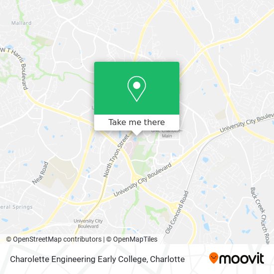 Mapa de Charolette Engineering Early College