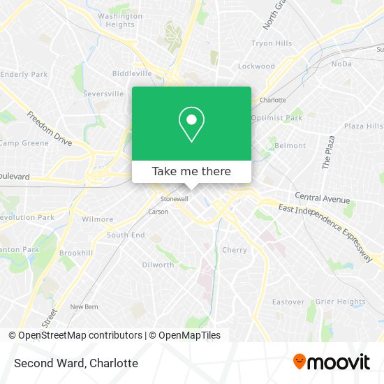Mapa de Second Ward