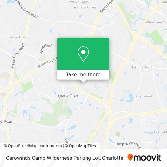 Carowinds Camp Wilderness Parking Lot map