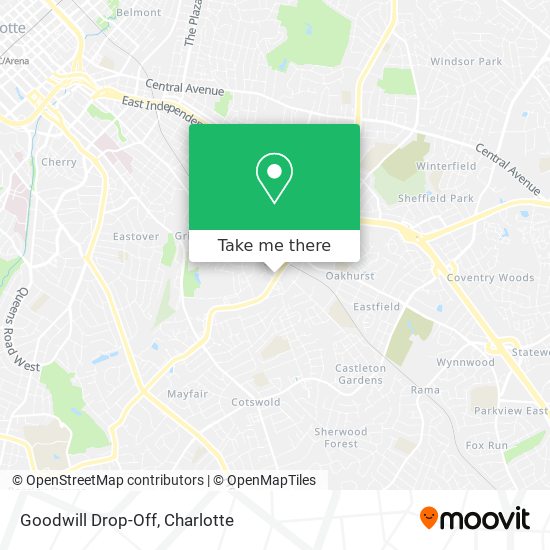 Mapa de Goodwill Drop-Off
