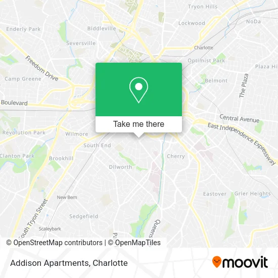 Mapa de Addison Apartments